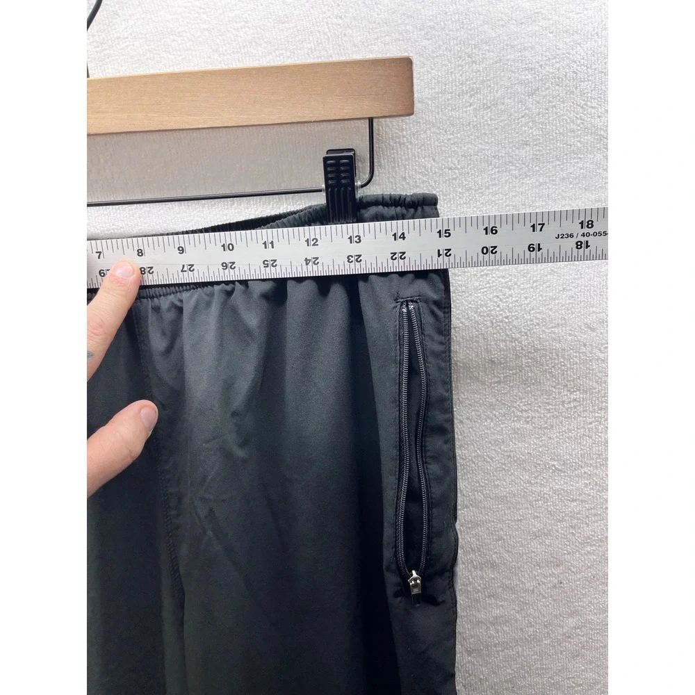 Nike Track Pants Mens M Black Fit Dry Mesh Stripe‎ Zippers joggers 3237